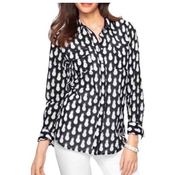 Talbots Tops - Talbots 100% cotton pineapple shirt